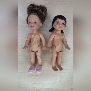 Set of Two Vintage 1994 Barbie Toddler Dolls With Outfits